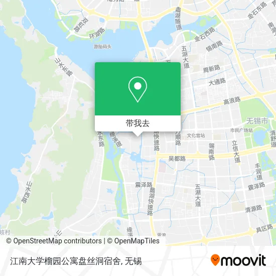 江南大学榴园公寓盘丝洞宿舍地图