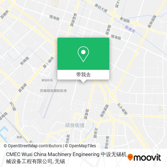CMEC Wuxi China Machinery Engineering 中设无锡机械设备工程有限公司地图