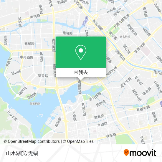 山水湖滨地图