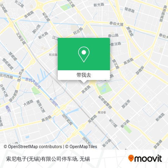 索尼电子(无锡)有限公司停车场地图