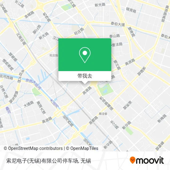 索尼电子(无锡)有限公司停车场地图