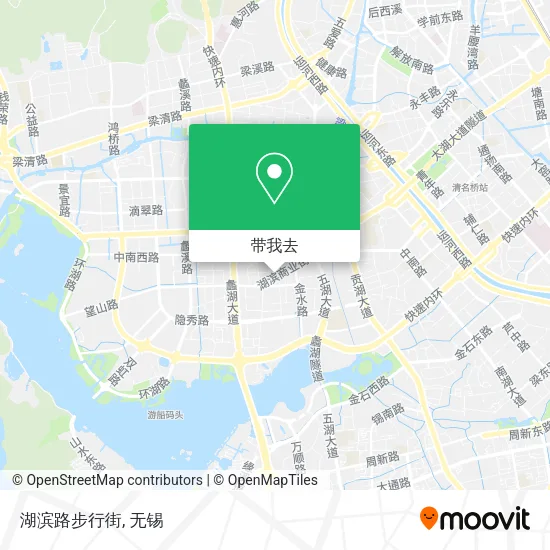 湖滨路步行街地图