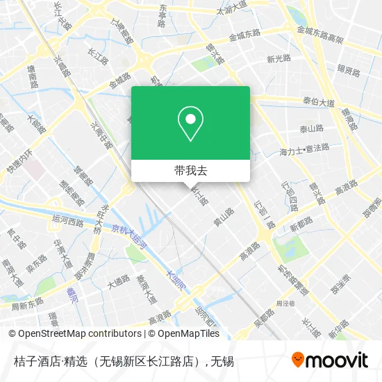 桔子酒店·精选（无锡新区长江路店）地图