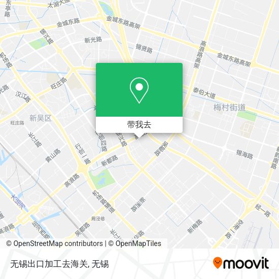 无锡出口加工去海关地图