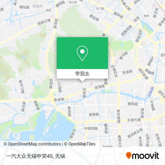 一汽大众无锡申荣4S地图