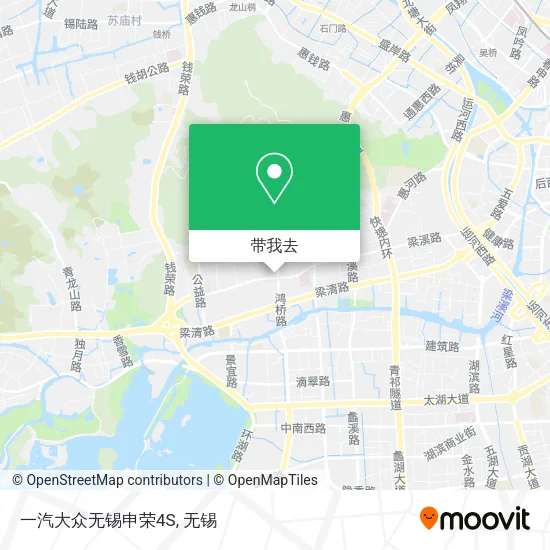 一汽大众无锡申荣4S地图