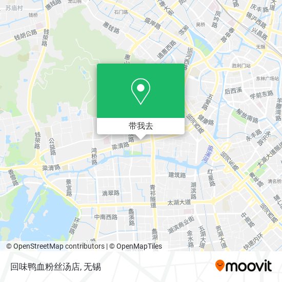 回味鸭血粉丝汤店地图