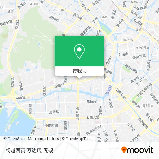 粉越西贡 万达店地图