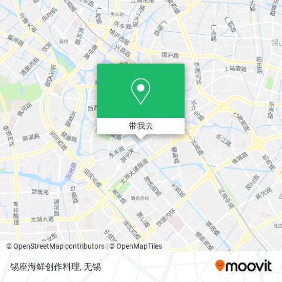 锡座海鲜创作料理地图