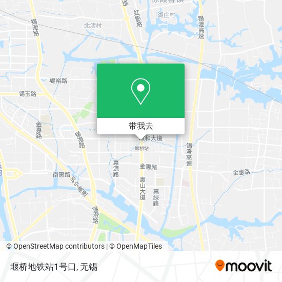 堰桥地铁站1号口地图