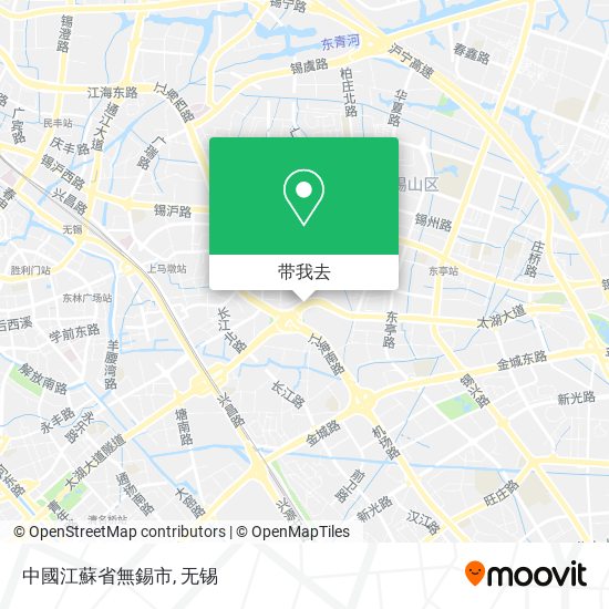 中國江蘇省無錫市地图