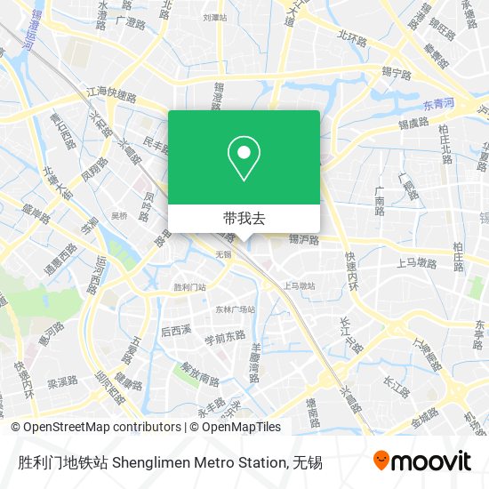 胜利门地铁站 Shenglimen Metro Station地图