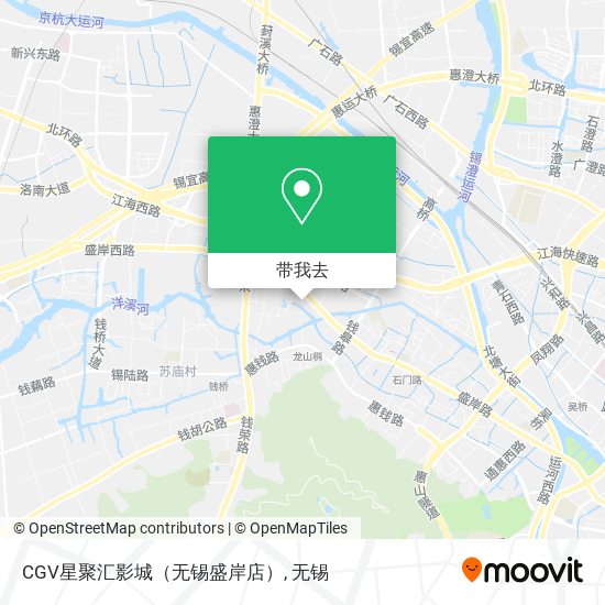 CGV星聚汇影城（无锡盛岸店）地图