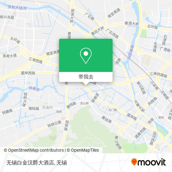 无锡白金汉爵大酒店地图