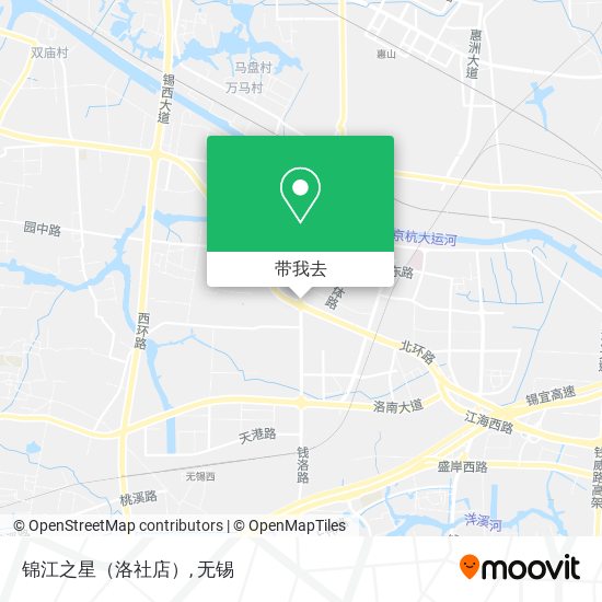 锦江之星（洛社店）地图