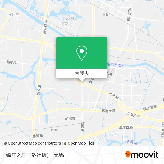 锦江之星（洛社店）地图