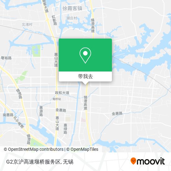 G2京沪高速堰桥服务区地图