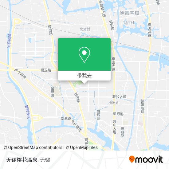 无锡樱花温泉地图
