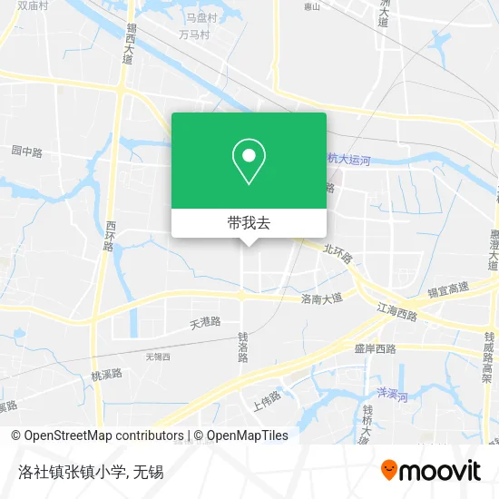 洛社镇张镇小学地图