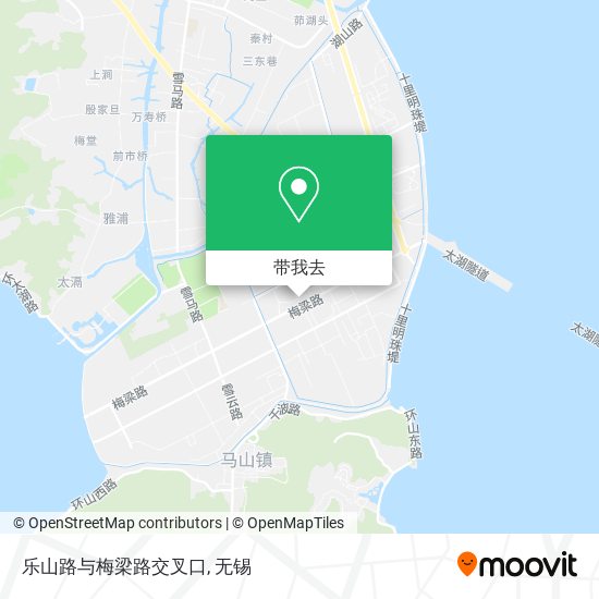 乐山路与梅梁路交叉口地图