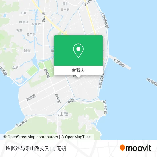 峰影路与乐山路交叉口地图