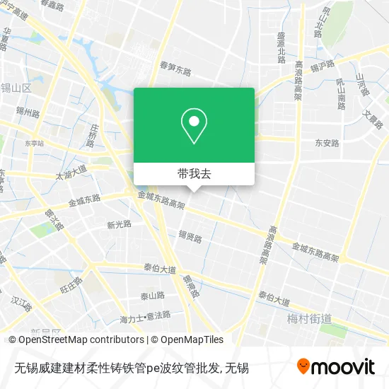 无锡威建建材柔性铸铁管pe波纹管批发地图