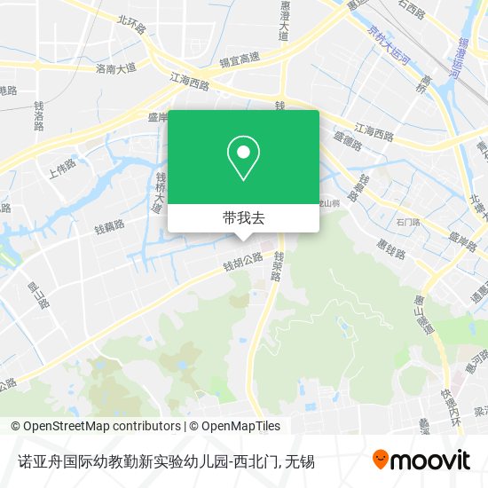 诺亚舟国际幼教勤新实验幼儿园-西北门地图