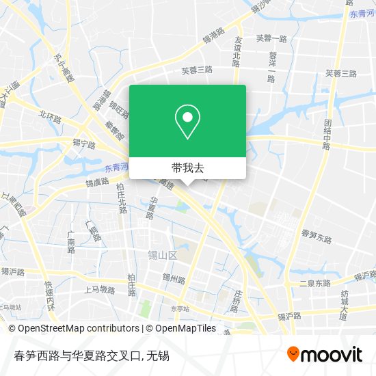 春笋西路与华夏路交叉口地图