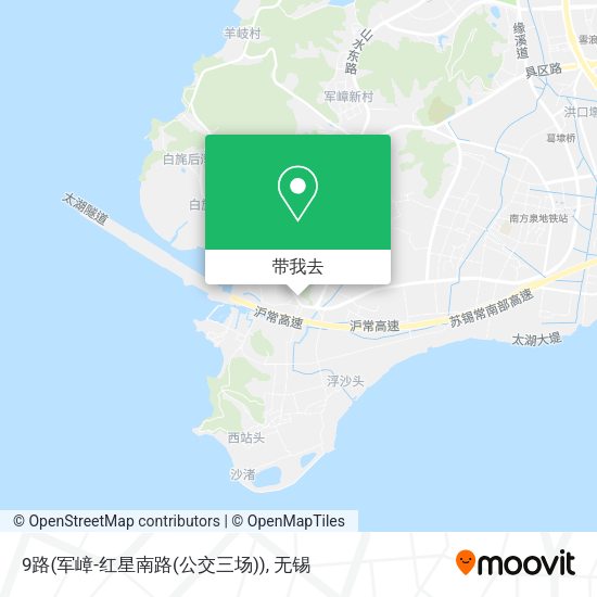 9路(军嶂-红星南路(公交三场))地图