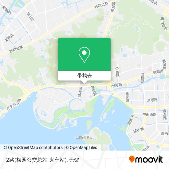 2路(梅园公交总站-火车站)地图