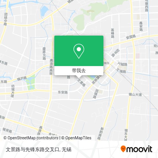 文景路与先锋东路交叉口地图