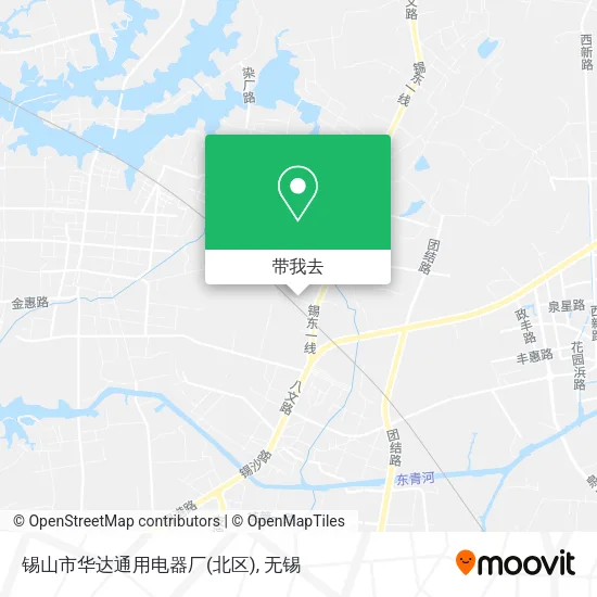 锡山市华达通用电器厂(北区)地图