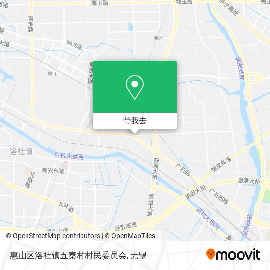 惠山区洛社镇五秦村村民委员会地图