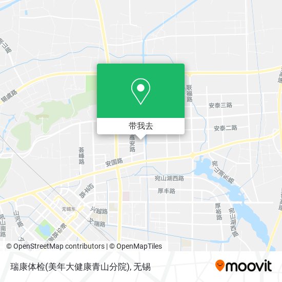 瑞康体检(美年大健康青山分院)地图