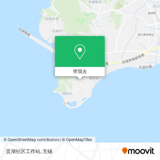 贡湖社区工作站地图