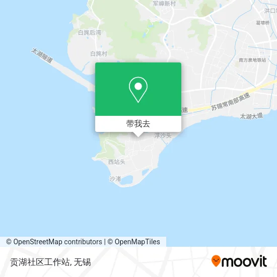 贡湖社区工作站地图