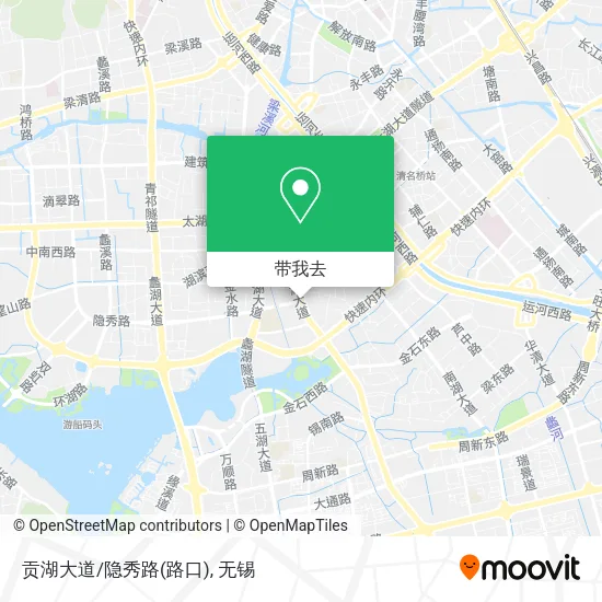 贡湖大道/隐秀路(路口)地图