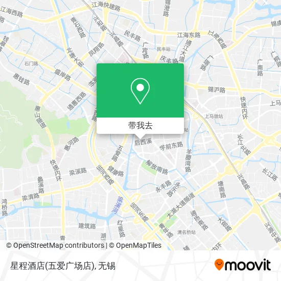 星程酒店(五爱广场店)地图