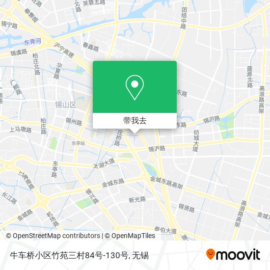 牛车桥小区竹苑三村84号-130号地图