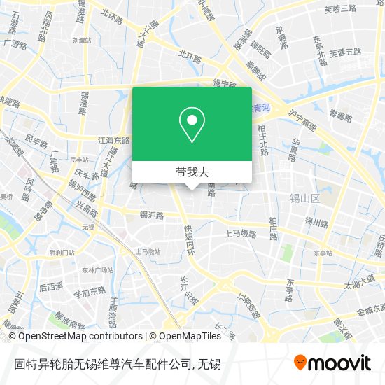固特异轮胎无锡维尊汽车配件公司地图