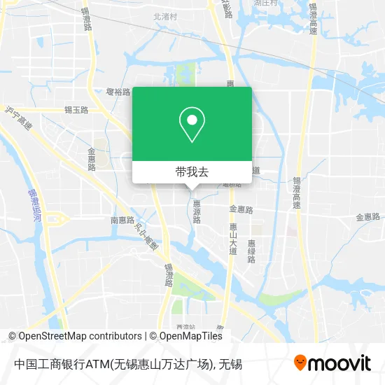 中国工商银行ATM(无锡惠山万达广场)地图
