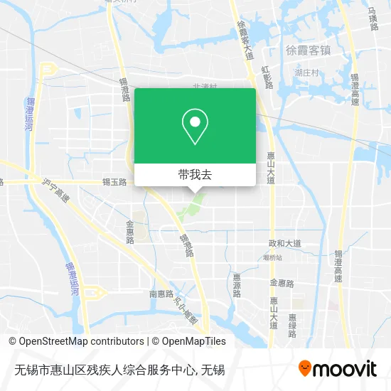 无锡市惠山区残疾人综合服务中心地图