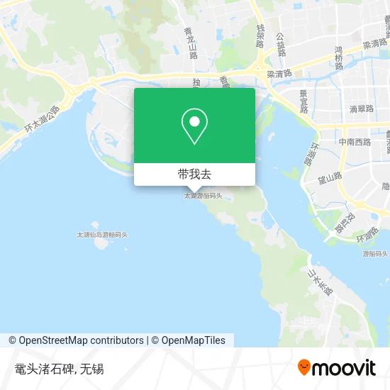 鼋头渚石碑地图