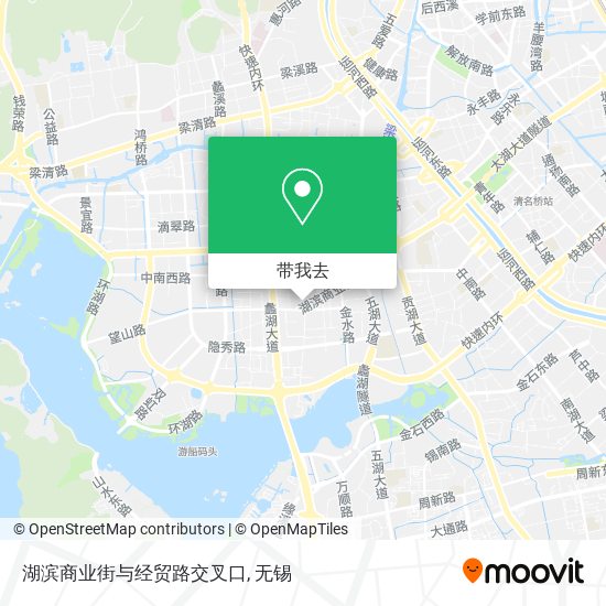 湖滨商业街与经贸路交叉口地图
