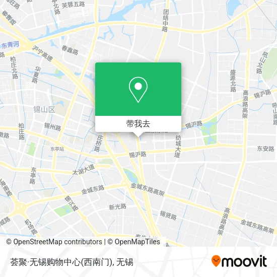 荟聚·无锡购物中心(西南门)地图