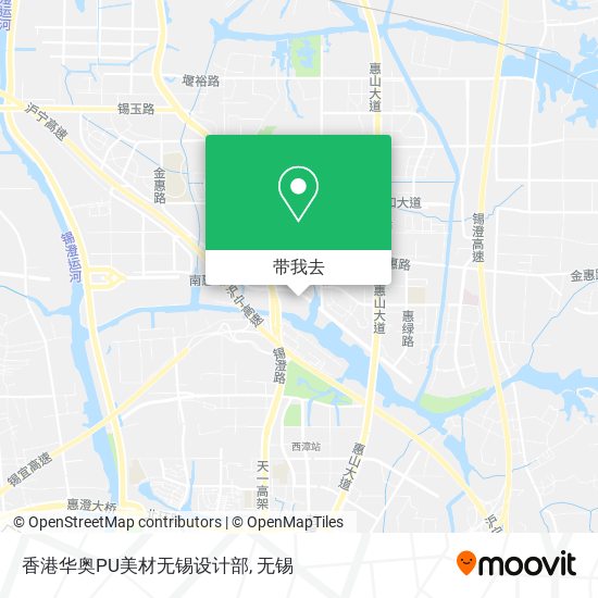 香港华奥PU美材无锡设计部地图