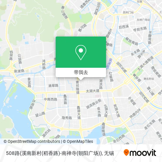 508路(溪南新村(稻香路)-南禅寺(朝阳广场))地图