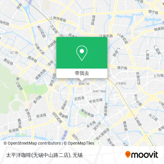 太平洋咖啡(无锡中山路二店)地图
