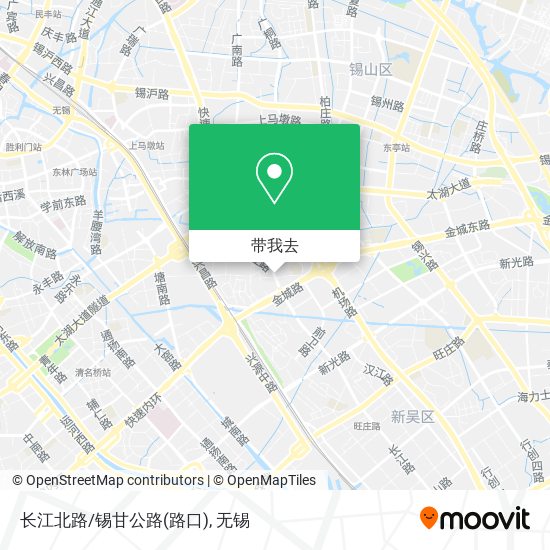 长江北路/锡甘公路(路口)地图