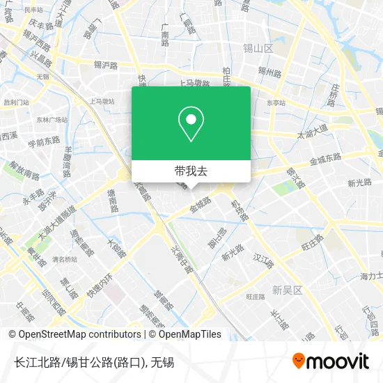 长江北路/锡甘公路(路口)地图